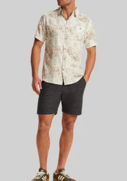 Weatherproof Vintage Traditional Fit Linen-Blend Camp Shirt