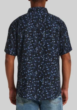Weatherproof Vintage Traditional Fit Small Floral Poplin Button Up Shirt