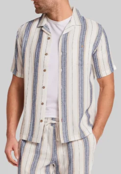 Weatherproof Vintage Traditional Fit Vertical Stripe Button Up Shirt