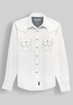 Wrangler Retro Premium Tailored Fit Western Button Up Shirt