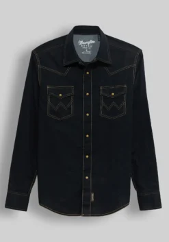 Wrangler Retro Premium Tailored Fit Western Button Up Shirt